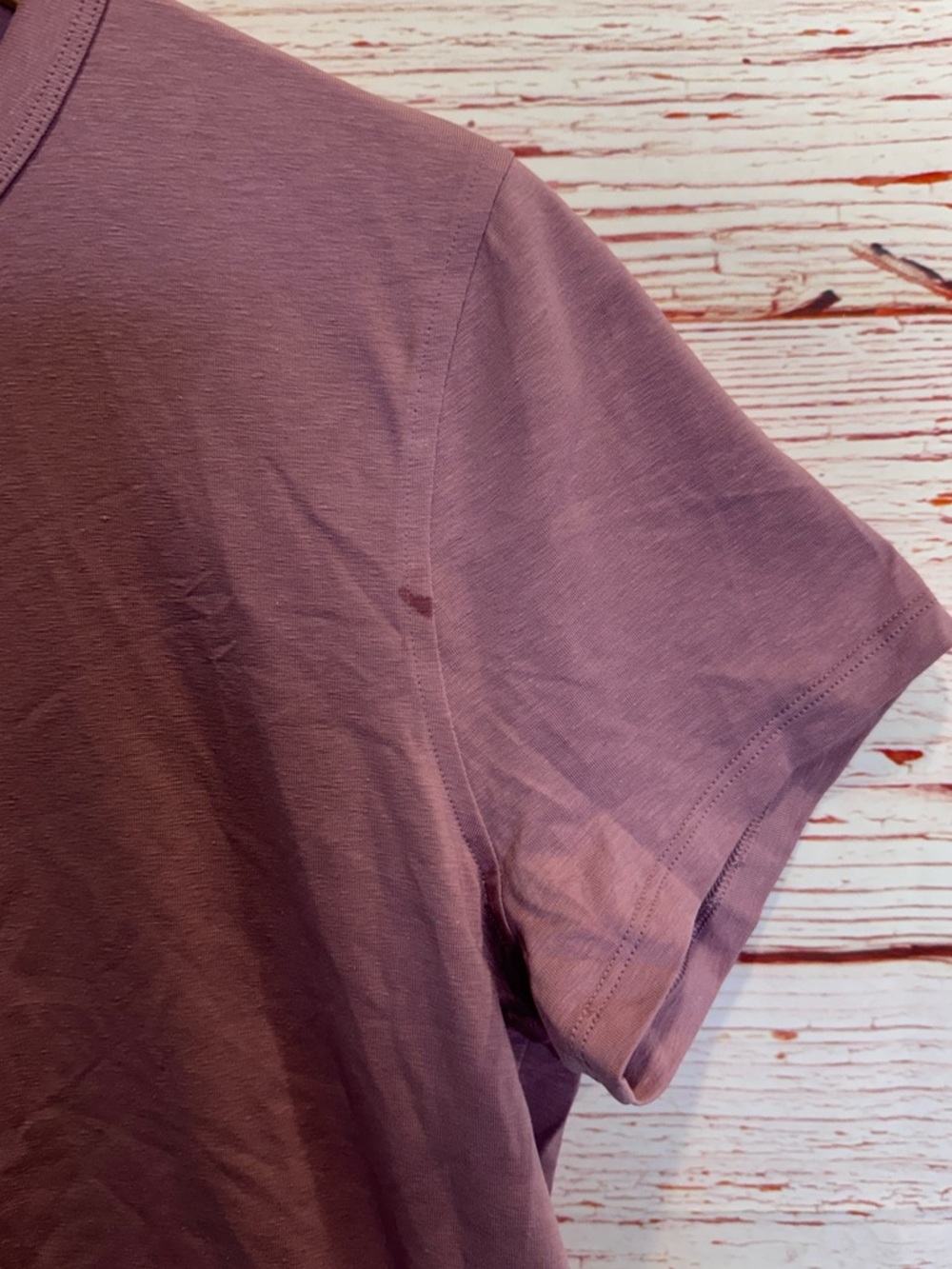 Lululemon Classic-Fit Cotton-Blend T-Shirt in Rose Blush Sz 6 - Picture 6 of 11